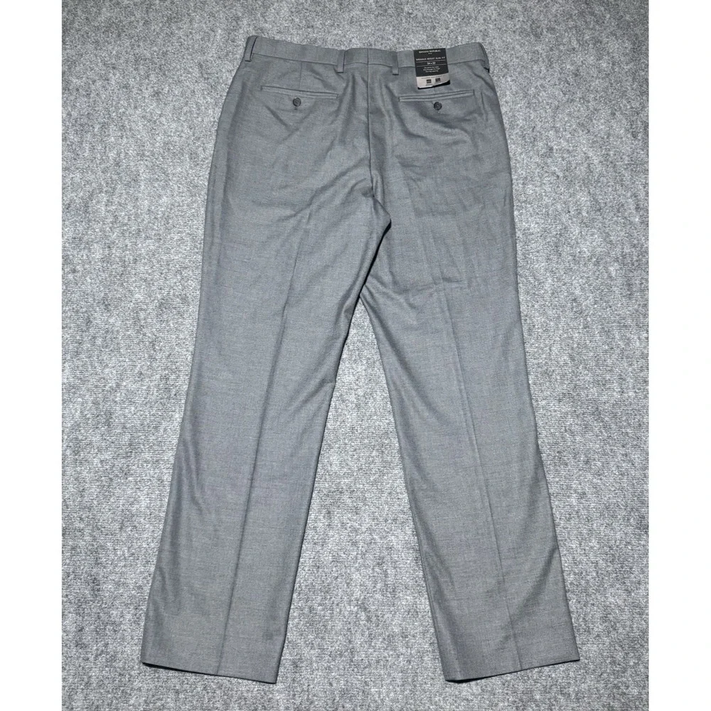 Banana Republic Pants Men 34x32 Gray Wrinkle-Free Slim Fit Chino Straight NWT